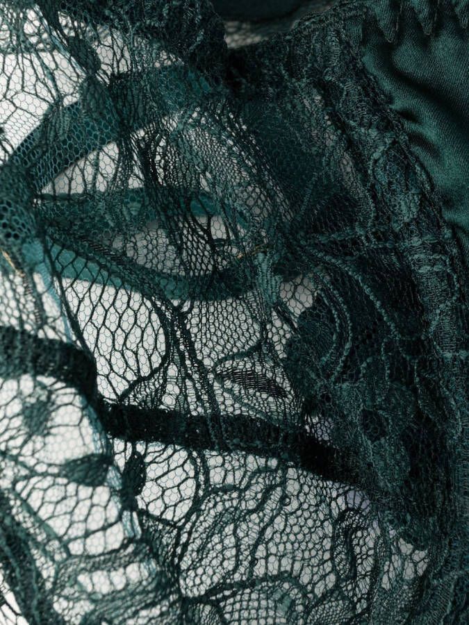 Fleur Of England Bh met afwerking van kant Groen