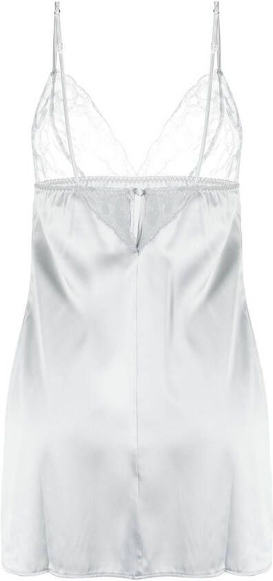 Fleur Of England Zijden slip Grijs