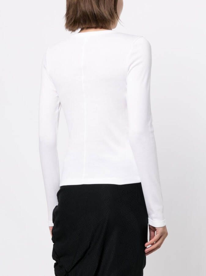 FLORE T-shirt met lange mouwen Wit