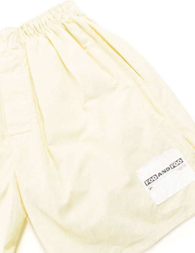FOO AND FOO Shorts met logopatch Wit