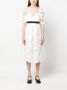For Love And Lemons Midi-jurk met geborduurd hart Wit - Thumbnail 3
