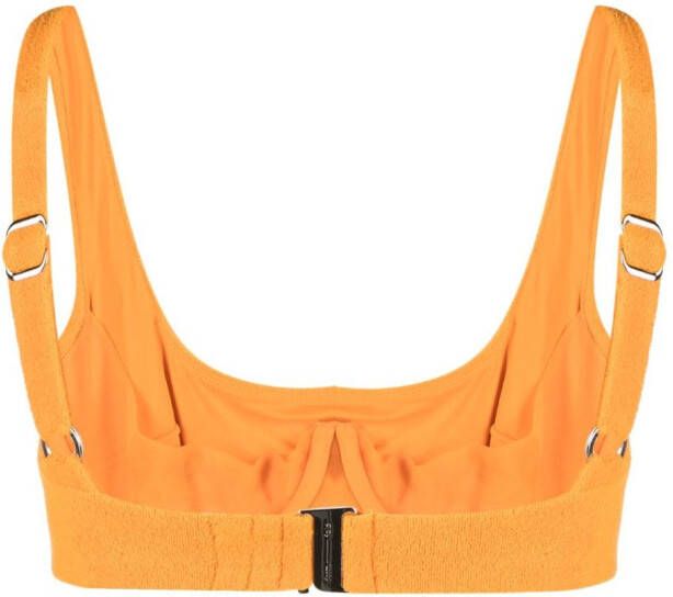 Form and Fold Cropped bikinitop Oranje