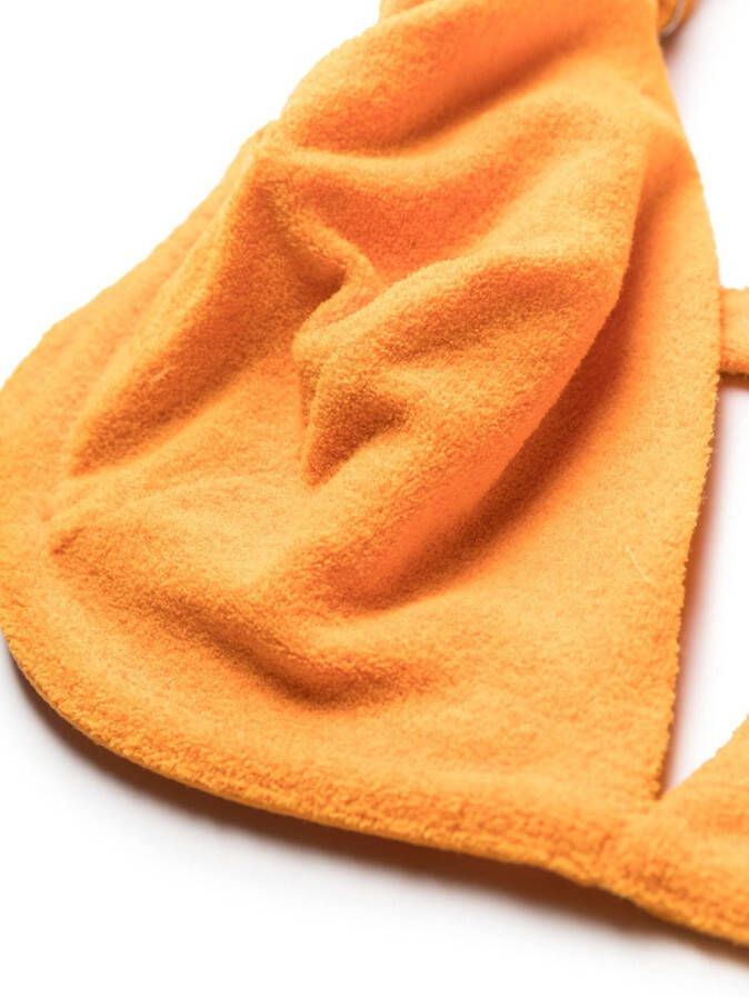 Form and Fold Triangel bikinitop Oranje
