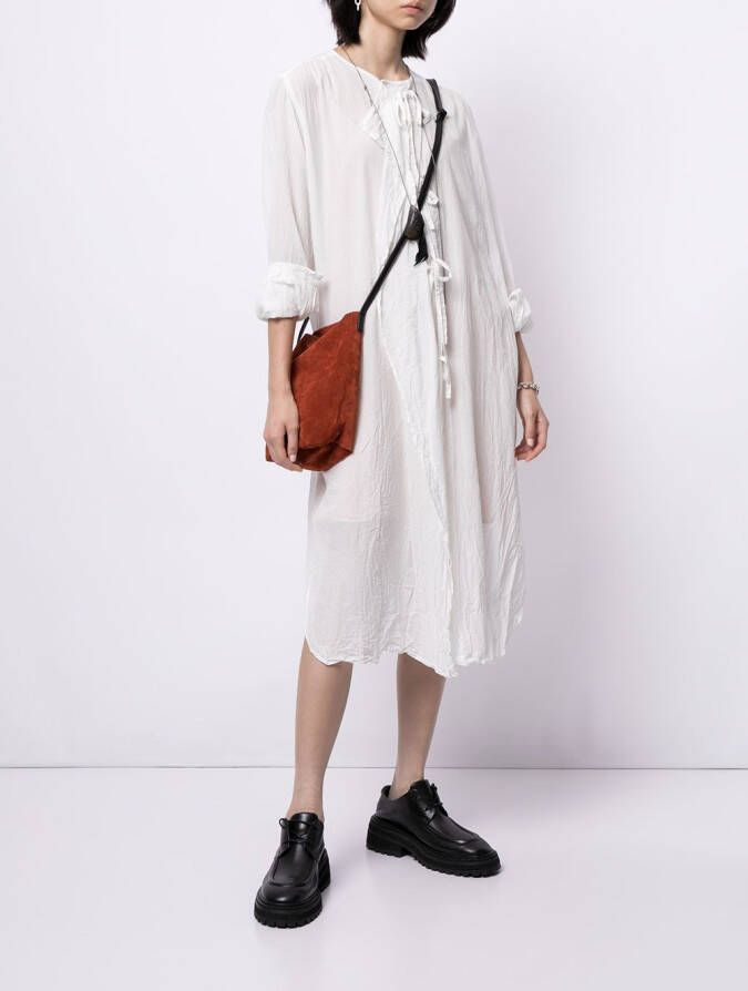 Forme D'expression Blouse met gestrikte voorkant Wit