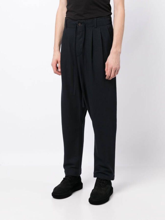 Forme D'expression Broek met verlaagd kruis Blauw