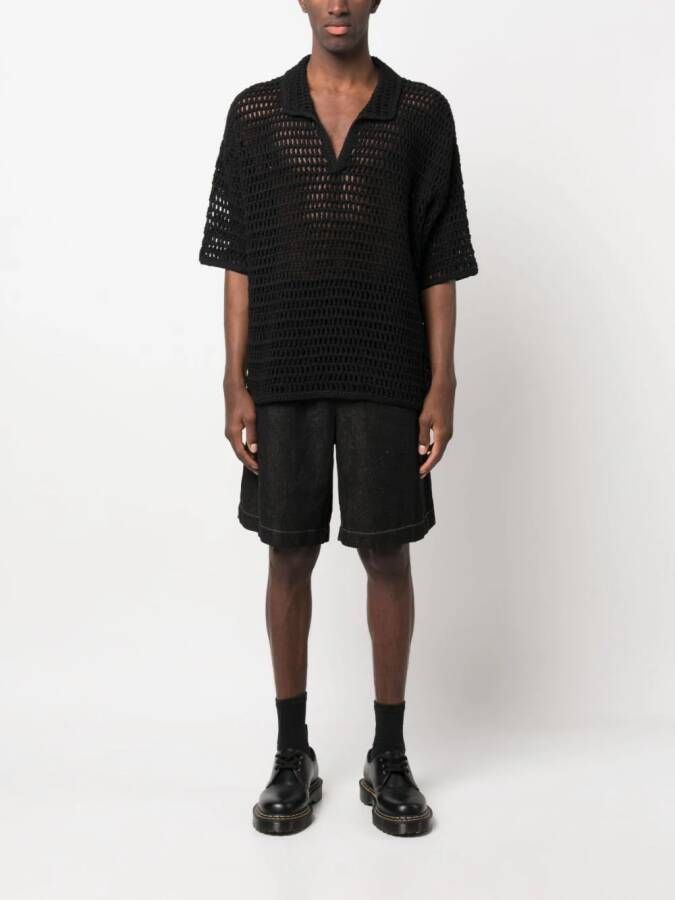 Forme D'expression Denim shorts Zwart