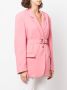 Forte Dei Marmi Couture Blazer met enkele rij knopen Roze - Thumbnail 3