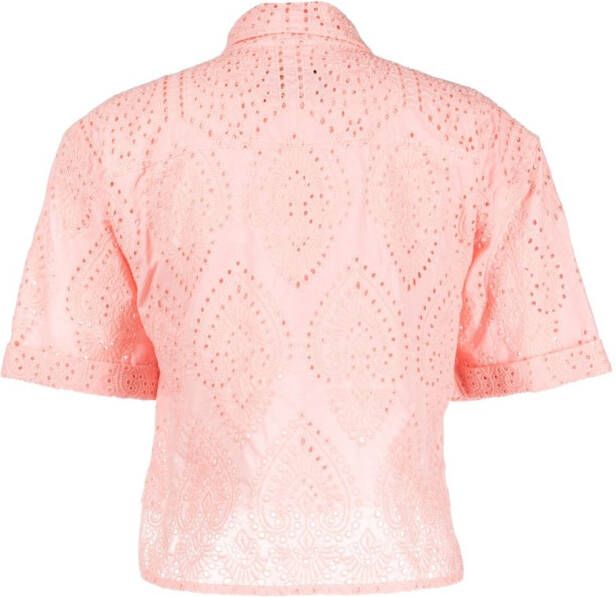 Forte Dei Marmi Couture Blouse met borduurwerk Roze