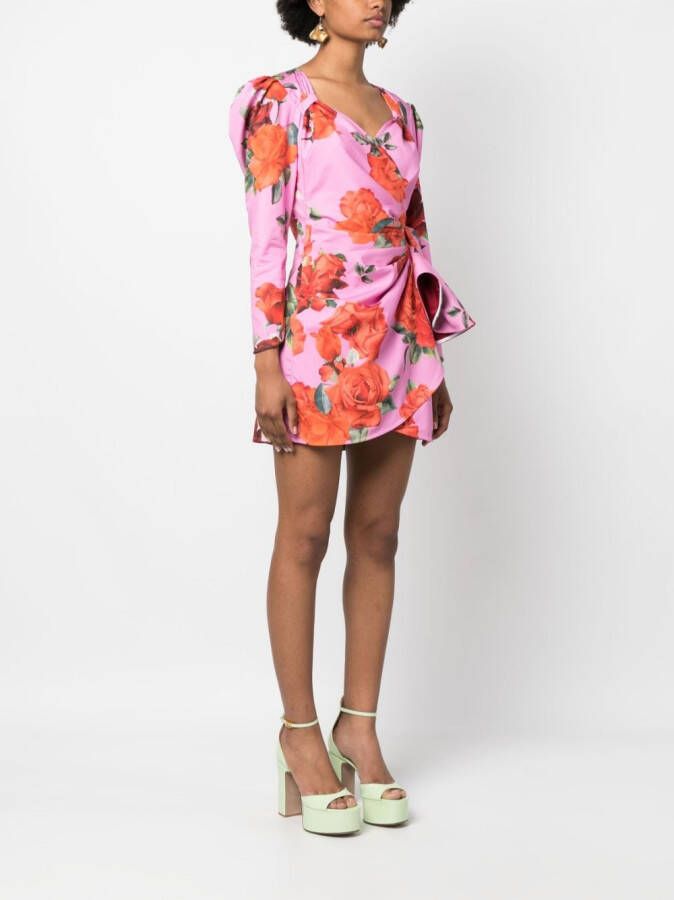Forte Dei Marmi Couture Jurk met bloemenprint Roze