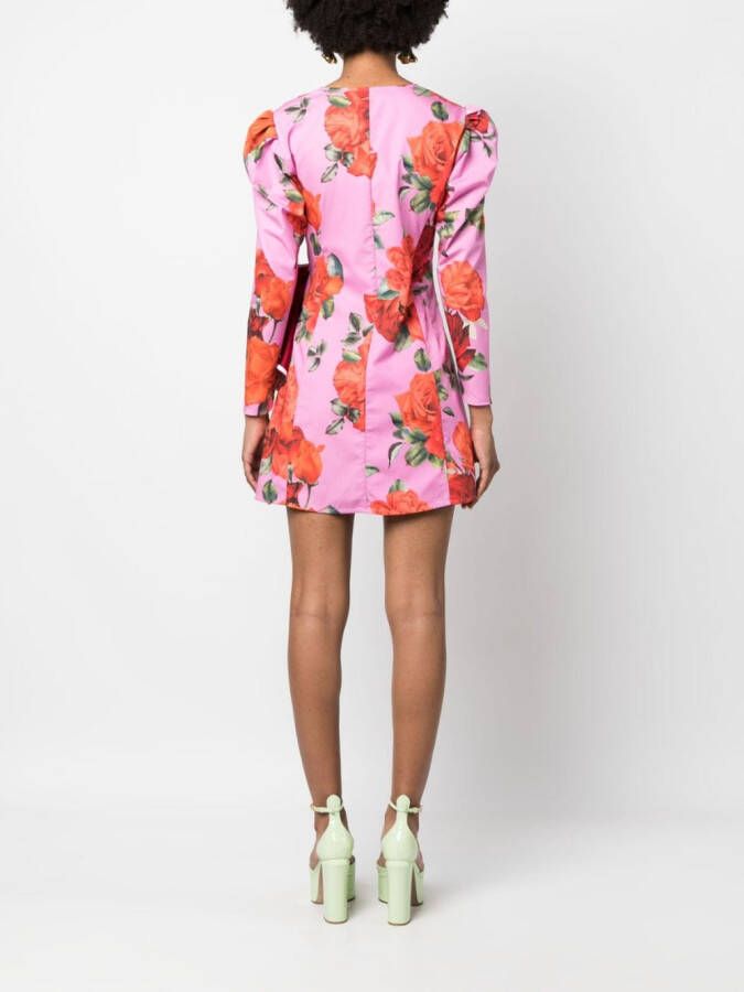 Forte Dei Marmi Couture Jurk met bloemenprint Roze