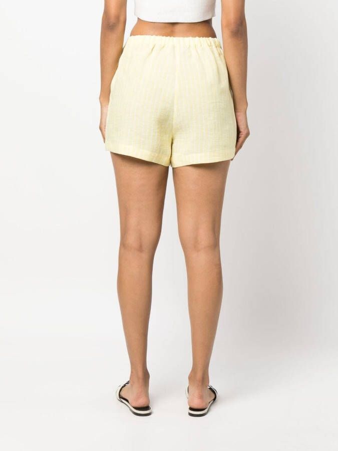 Forte Dei Marmi Couture Shorts met elastische tailleband Geel