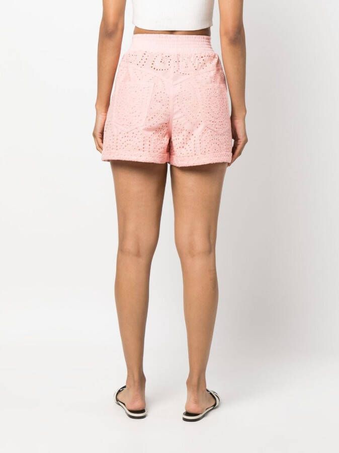 Forte Dei Marmi Couture Shorts met elastische tailleband Roze