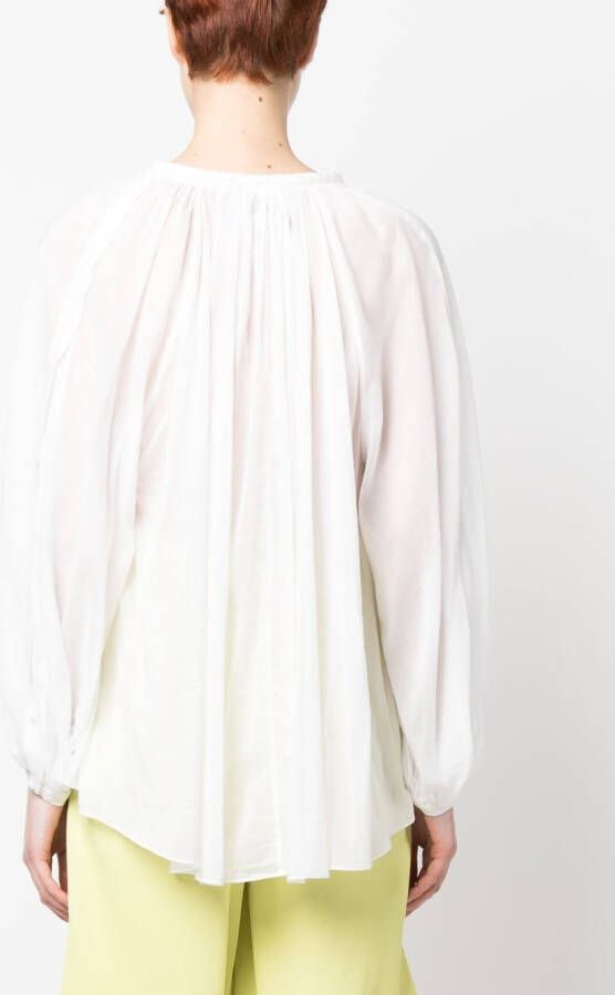 Forte Zijden blouse Wit