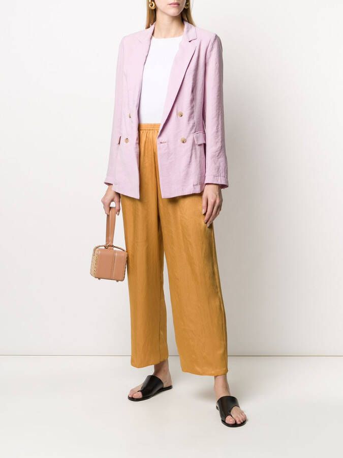 Forte Blazer met dubbele rij knopen Roze