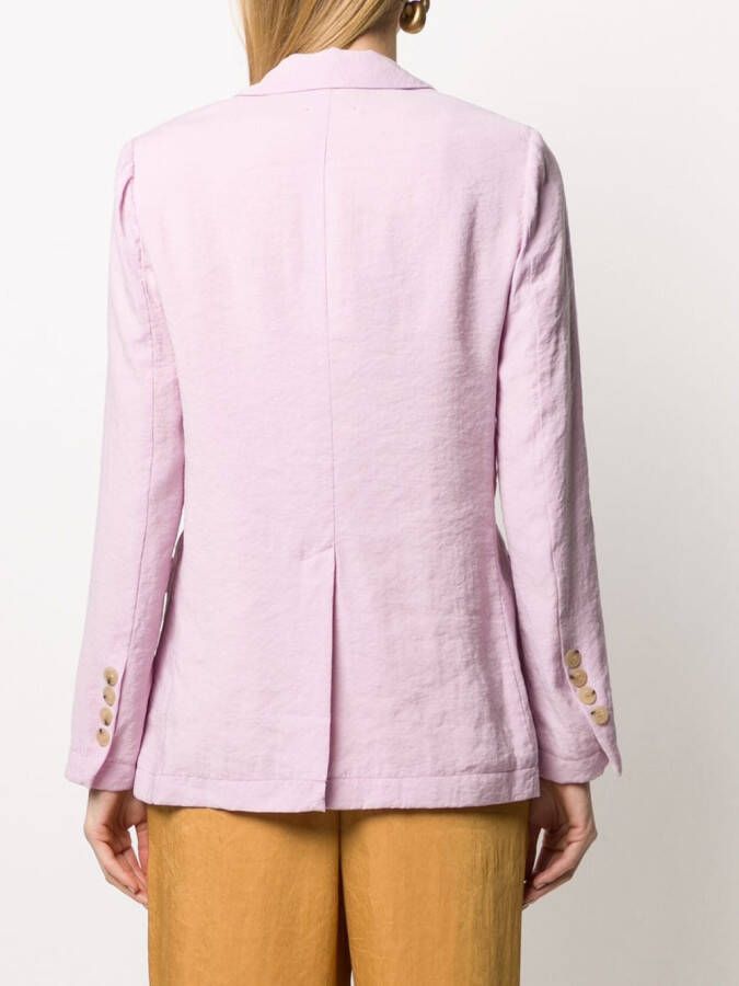 Forte Blazer met dubbele rij knopen Roze