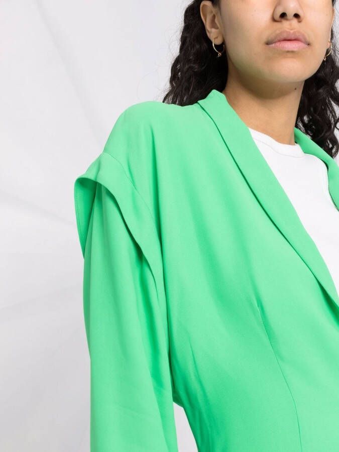 Forte Blazer met enkele rij knopen Groen