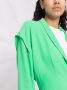 Forte Blazer met enkele rij knopen Groen - Thumbnail 3