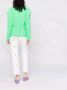 Forte Blazer met enkele rij knopen Groen - Thumbnail 4