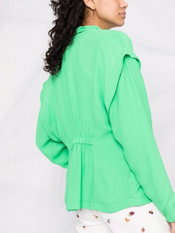 Forte Blazer met enkele rij knopen Groen