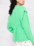 Forte Blazer met enkele rij knopen Groen - Thumbnail 5