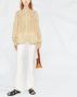 Forte Blouse met abstracte print Beige - Thumbnail 2
