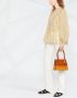 Forte Blouse met abstracte print Beige - Thumbnail 3