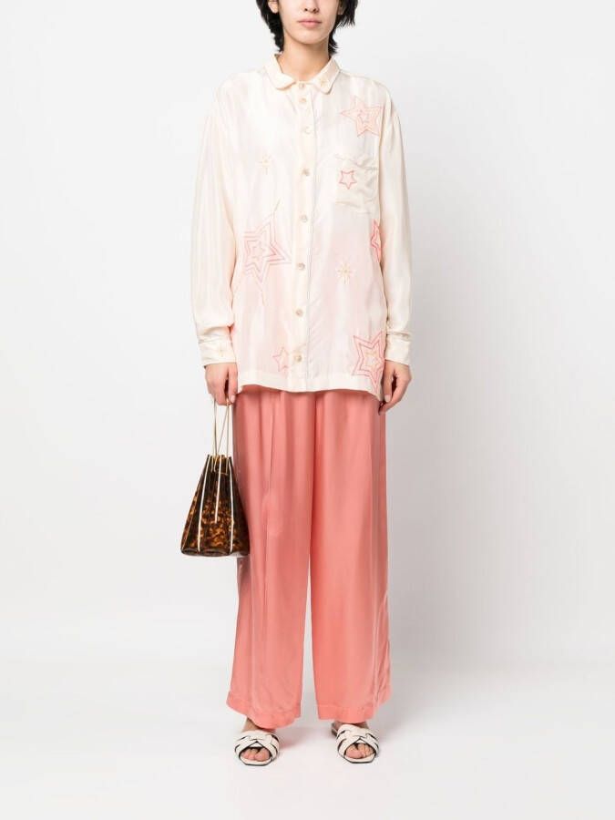 Forte Blouse met print Beige