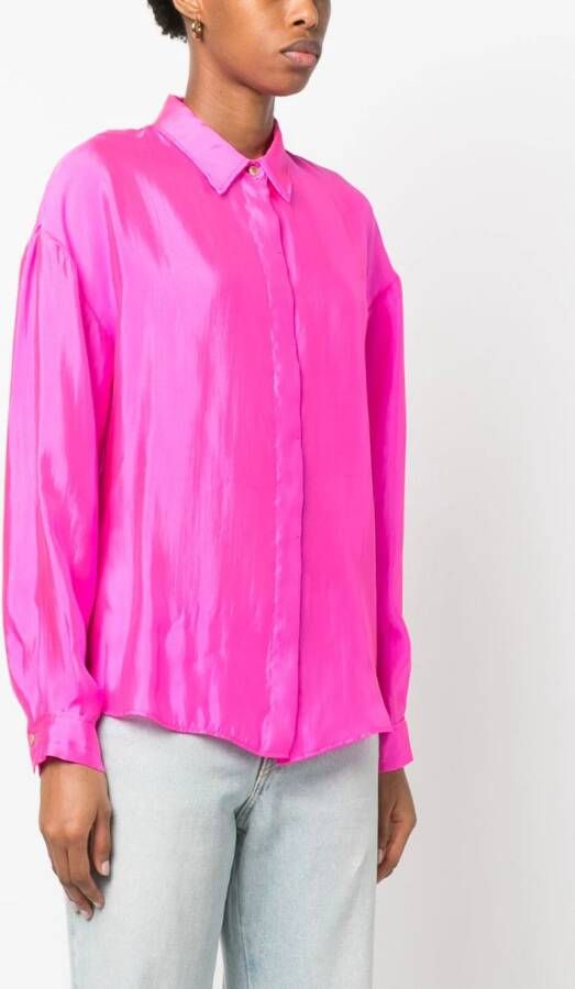 Forte Zijden overhemd Roze