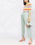 Forte Broek met pied-de-poule print Groen - Thumbnail 4