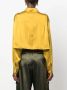 Forte Cropped blouse Geel - Thumbnail 4