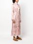 Forte Maxi-jurk met bloemenprint Roze - Thumbnail 3