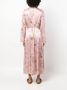 Forte Maxi-jurk met bloemenprint Roze - Thumbnail 4