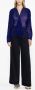Forte Geplooide blouse Blauw - Thumbnail 2