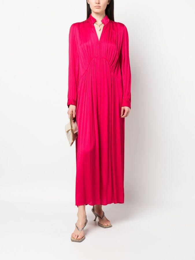 Forte Geplooide jurk Roze