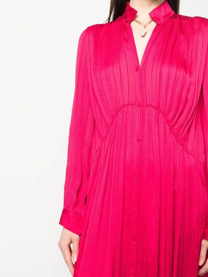 Forte Geplooide jurk Roze