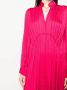 Forte Geplooide jurk Roze - Thumbnail 5