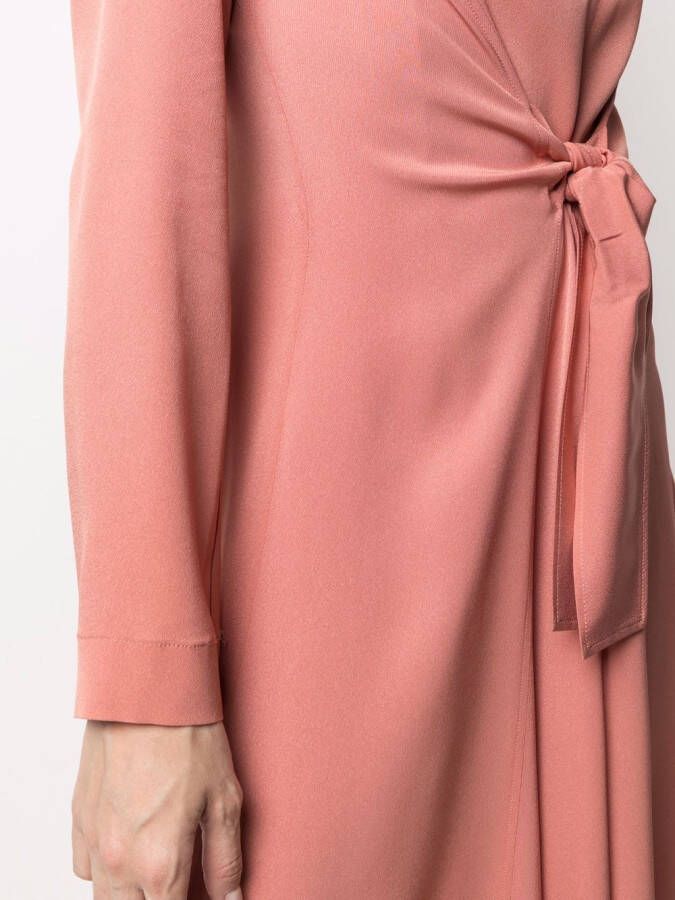 Forte Geplooide midi-jurk Roze