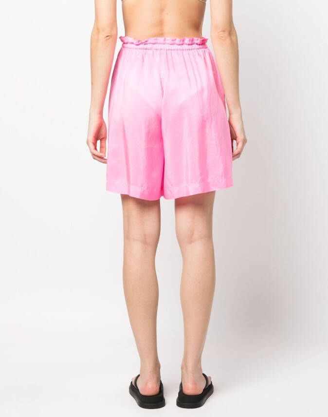 Forte Geplooide shorts Roze