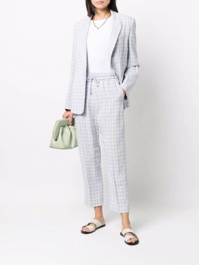 Forte Geruite blazer Paars