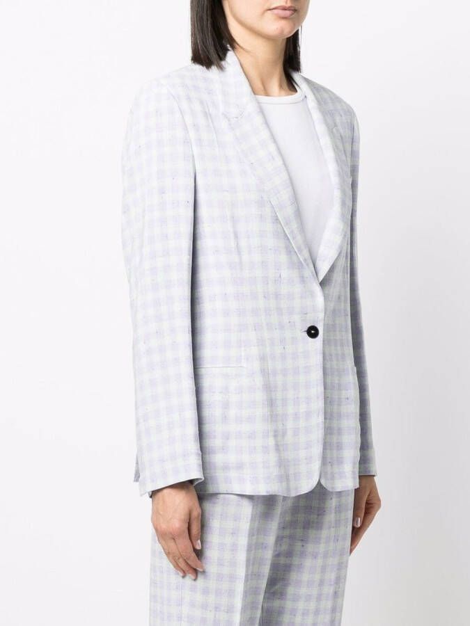 Forte Geruite blazer Paars