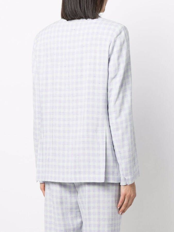 Forte Geruite blazer Paars
