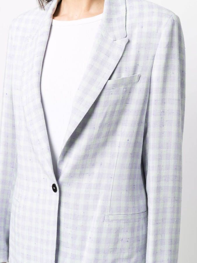 Forte Geruite blazer Paars
