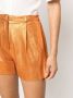 Forte Leren shorts Oranje - Thumbnail 5