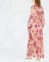 Forte Maxi-jurk met bloemenprint Roze - Thumbnail 4