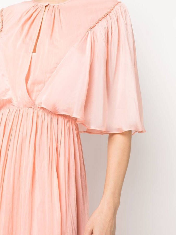 Forte Maxi-jurk met keyhole hals Roze