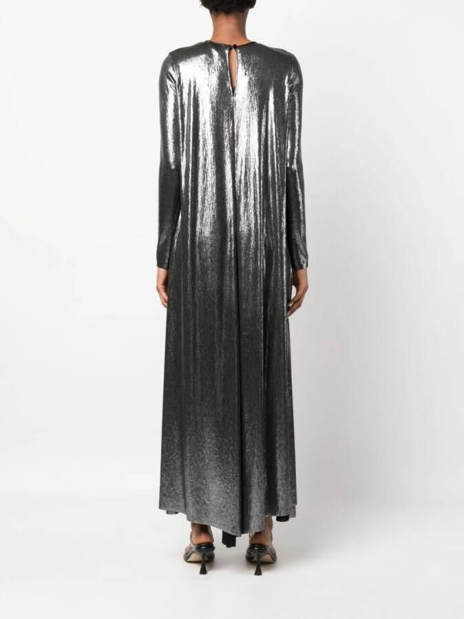 Forte Maxi-jurk met metallic-effect Zilver