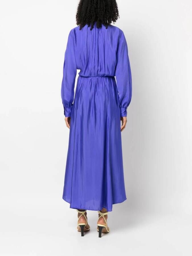 Forte Maxi-jurk met V-hals Blauw