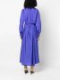 Forte Maxi-jurk met V-hals Blauw - Thumbnail 4
