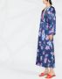 Forte Midi-jurk met bloemenprint Blauw - Thumbnail 3