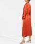 Forte Midi-jurk met gestrikte taille Oranje - Thumbnail 4